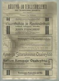 Käsityö- ja teollisuuslehti  1911 nr 1