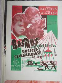 Rasmus uusissa seikkailuissa - Rasmus, Pontus och Toker - Eskil Dalenius, Sven almgren, Elof Ahrle, Pia Skoglund -elokuvajuliste / movie poster
