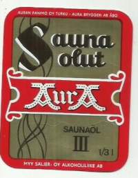 Aura Saunaolut III   -  olutetiketti