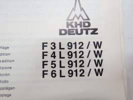 Deutz F-3-6 L  912/W Ersatzteilliste -varaosaluettelo