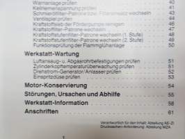 Deutz F-3-6 L  912/W Instruction Manual - Betriebanleitung -käyttöohjekirja saksaksi ja englanniksi