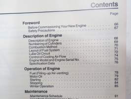 Deutz F-3-6 L  912/W Instruction Manual - Betriebanleitung -käyttöohjekirja saksaksi ja englanniksi