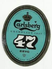 Carlsberg 47 -  olutetiketti