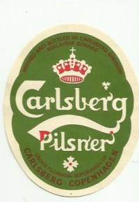 Carlsberg Pilsner -  olutetiketti
