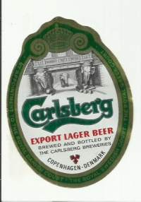 Carlsberg Export Lager Beer -  olutetiketti