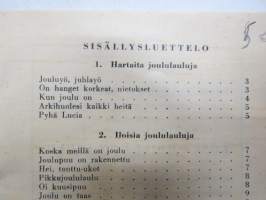 Hauskaa pikkujoulua  - Fazer -lauluvihko, tilaa osallistujien nimikirjoituksille ja tervehdyksille -christmas songs in finnish
