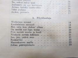 Hauskaa pikkujoulua  - Fazer -lauluvihko, tilaa osallistujien nimikirjoituksille ja tervehdyksille -christmas songs in finnish