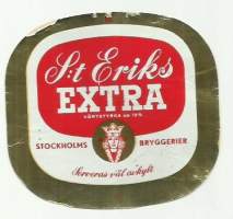 St Eriks Extra  olutetiketti