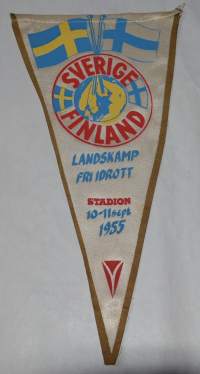 Viiri Sverige Finland Landskamp fri idrot Stadion 10-11- sept. 1955