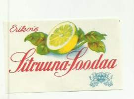 Sitruuna-Soodaa -   juomaetiketti