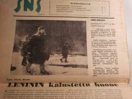 SNS-lehti N:o 45, 1948 Suomi-Neuvostoliitto seuran äänenkannattaja. mm. Kymmenen päivää jotka muuttivat maailmaa.