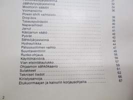 Valmet C 845 Valtra (Velsa Oy) - Käyttäjän käsikirja -käyttöohjekirja / operator´s manual in finnish