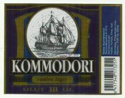 Kommodori Kulta III olut - olutetiketti