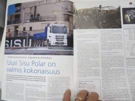 Sisuviesti 2014 nr 1, Sisu Polar on valmis, Sisu 10 x 10 ajoneuvoja öljyteollisuudelle, Harri &amp; Hannu &amp; Antti Koivisto vihreistä sinisiin, Kuljetusliike Sevon, ym.