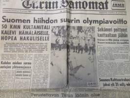 Turun Sanomat 1960 Sunnuntaina Helmikuun 28 päivänä - Kuvissa sisältöä.