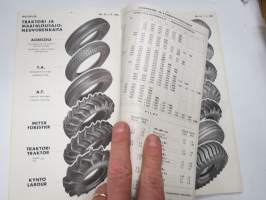 Michelin rengashinnasto / prisförteckning nr 16, toukokuu 1955, kuvitettu