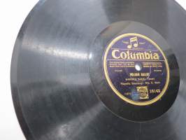 Columbia 16142, Hannes Saari - Tämä maa / Volgan aallot -savikiekkoäänilevy / 78 rpm 10&quot; record