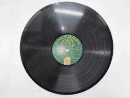 Polyphon XS 42714, J. Ekberg - Valkohiutaleita / Linnunrata -savikiekkoäänilevy / 78 rpm 10&quot; record