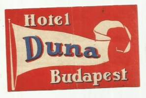 Hotel Duna Budapest - matkalaukkumerkki, hotellimerkki