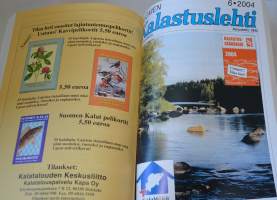Suomen kalastuslehti sidottu vuosikerta 2004    111. vuosikerta lehdet 1-8. 2004