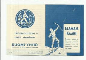 Elämänkaari Suomi-yhtiö mainos 1953