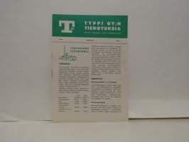 Typpi Oy:n tiedotuksia N:o 1 / 1971
