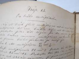 Räknelärä för den som, i saknad af lärare, vilja på sin egen hand lärä sig första grunderna af räknekonsten, käsinkirjoitettu oppikirja v. 1859, C.J. Ekenberg