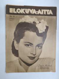 Elokuva-Aitta 1945 nr 9 Kansikuva Olivia de Havilland, Joel Rinne &amp; Hilkka Helinä, Mirjami Kuosmanen &amp; Erik Blomberg, Nuoria venäläisiä filmiohjaajia, ym.