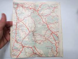 Suomen tiekartta 4 1962 Vägkarta över Finland -road map