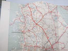 Suomen tiekartta 4 1962 Vägkarta över Finland -road map