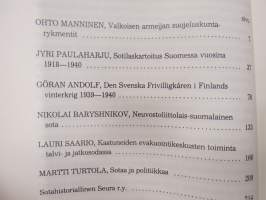Sotahistoriallinen aikakauskirja nr 8 (1989), Valkoisen armeijan suojeluskuntarykmentit, Sotilaskartoitus 1918-1940, Den Svenska Frivilligkåren i Finlands interkrig