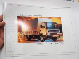 DAF Trucks 600 / 800 / 1000 series - Dedicated to distribution -myyntiesite, englanninkielinen / truck sales brochure, in english