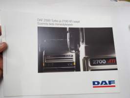 DAF 2300 Turbo, 2700 ATi -myyntiesite / truck sales brochure, in finnish