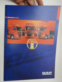 DAF 95 XF -myyntiesite, englanninkielinen / truck sales brochure, in english