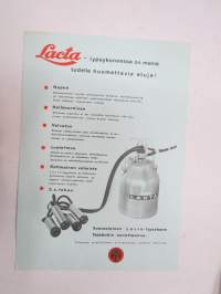 Lacta lypsykone Minor K, Junior, P I-II, Universal -myyntiesite / sales brochure