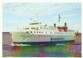 MS Fenno Express / Vasabätarna - laivapostikortti  postikortti laivakortti kulkematon