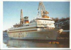 MS Anastasia ex Bore I / Baltic Line  - laivapostikortti  postikortti laivakortti kulkematon