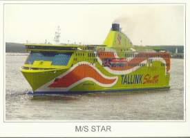 MS Star  / Tallink 2008 - laivapostikortti  postikortti laivakortti kulkematon