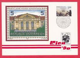 Postimerkkimessut - Motiv Briefmarken Messe, Österreich 29.8.-2.9.1990