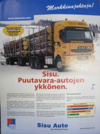 Sisu - Kevyesti Sisulla - Puutavara-autojen ykkönen -myyntiesite, sales brochure, in finnish