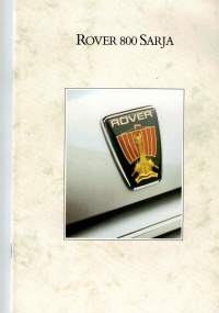 Rover 800 Sarja. Painettu 1988. Sivuja 14-