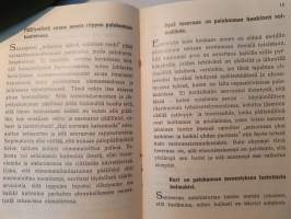 Suomen Yleinen Palokuntaliitto - Jäsenkirja, kirja annettu 11 maaliskuuta 1934.