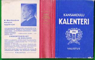 Suomen Kansakoulukalenteri 1961 - sisältää myös matrikkelin virassa / toimessa olevista opettajista