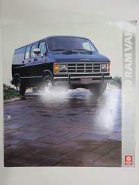 Dodge 1990 Ram Van -myyntiesite  / sales brochure