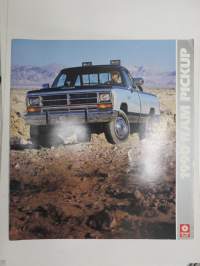 Dodge 1990 Ram Pickup -myyntiesite  / sales brochure