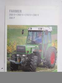 Fendt Farmer 250 V, 260 V, 270 V, 280 V, 280 P traktori -myyntiesite, saksankielinen / tractor sales brochure, in german