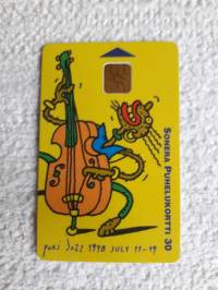 Puhelinkortti / Porin Jazz 1998.Yhtä soittoa  yhdessä  yli 10-vuotta / Tele ja Porin Jazz.  Kiva  lisä  musiikkia tai vaikkapa Poria  keräävälle.