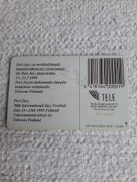 Puhelinkortti / Porin jazz 1995.Kiva lisä  vaikka Pori  tai  musiikki aiheitä  keräävälle