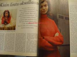 Me Naiset 1968 nr 23, Kuningatar - kuningatar Elisabeth 2 jakso. Maarita Mäkelä - suomalaisen elokuvan uusi tyttö. Kristiina Kankaanpää Iranin hovissa.
