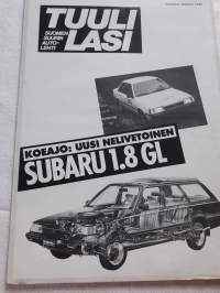 Subaru 4 WD, esittelylehtinen v. 1983, 16-sivua. Mukana Tuulilasin liite: Koeaja uusi nelivetoinen Subaru 1,8 gl. Numero 1 / 84, 6-sivua.